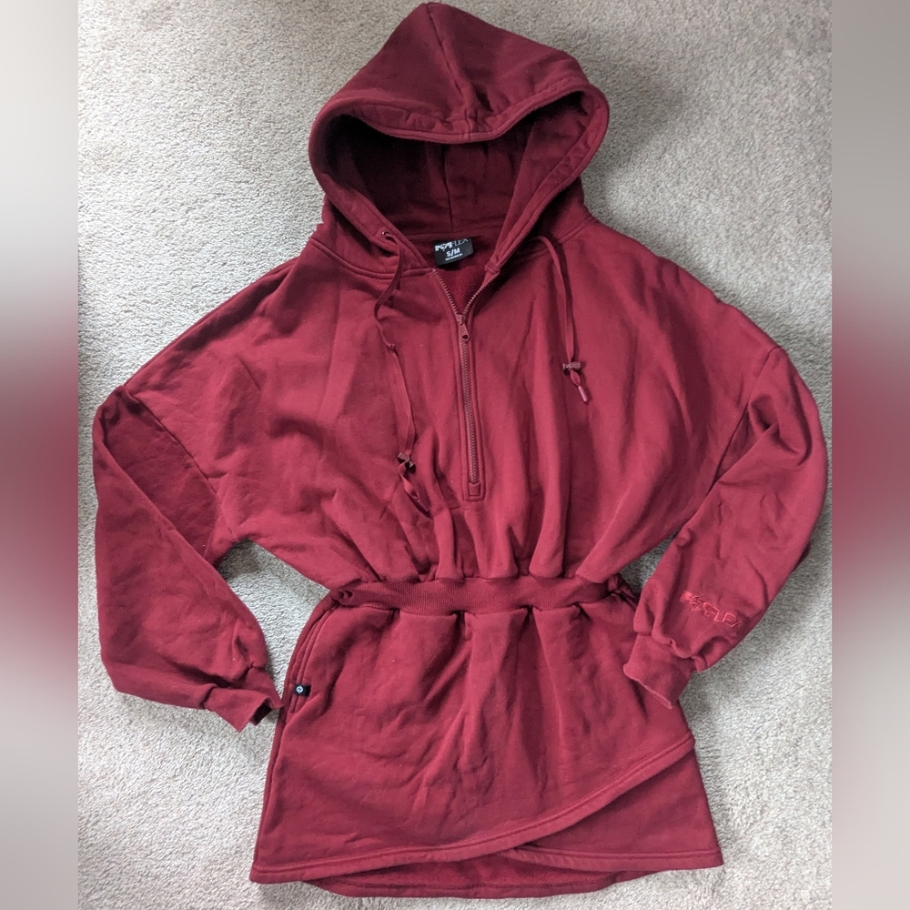 Popflex red game day sweatshirt dress sz S/M